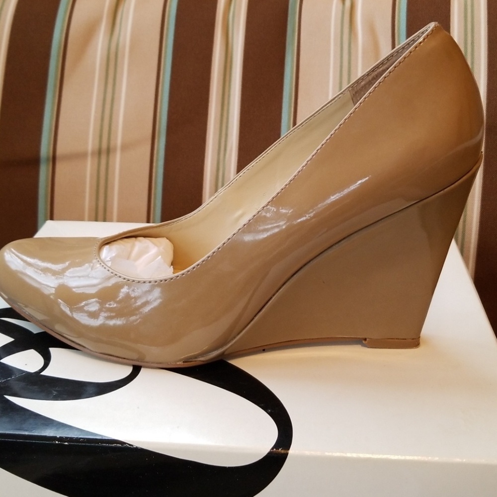 Women's Patent Leather Wedge Heel